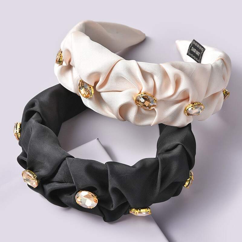 

Rhinestone Ruched Headband - 2 Pack, Multicolor