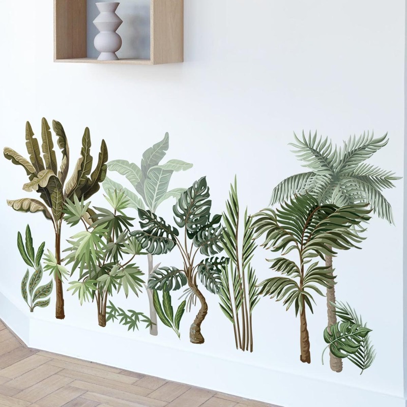 

Plant Print Wall Sticker, Green
