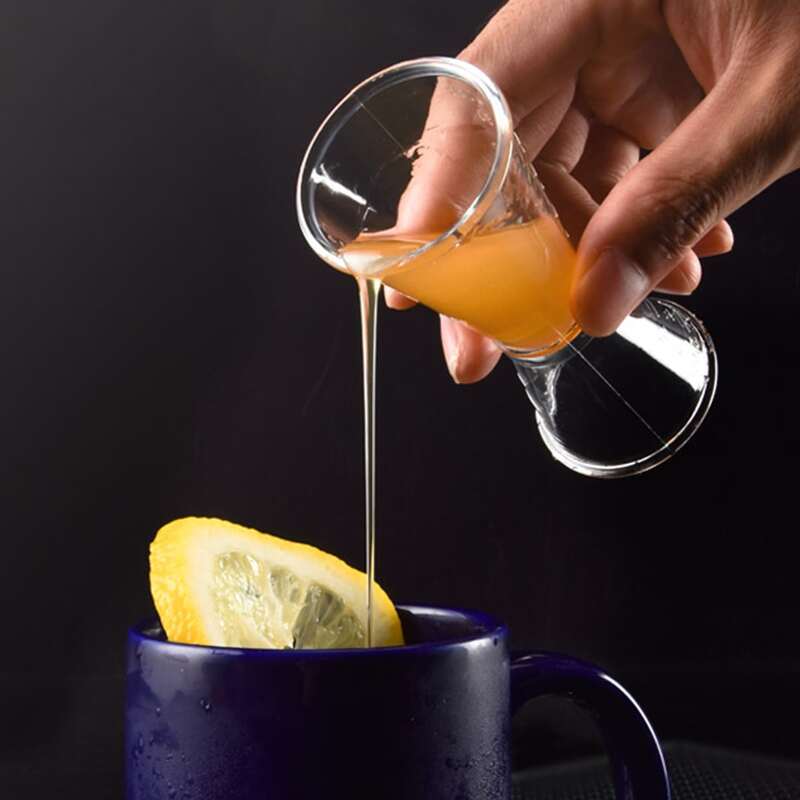 

1pc Clear Double Head Ounce Cup