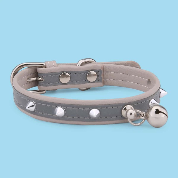 

1pc Cat Reflective Collar, Grey