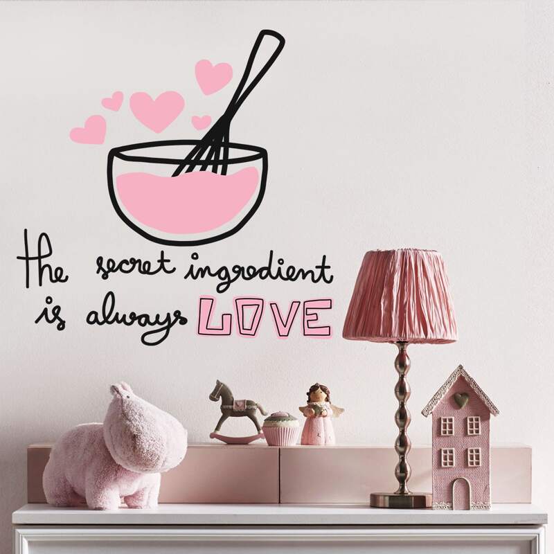 

Slogan Graphic Wall Sticker, Multicolor