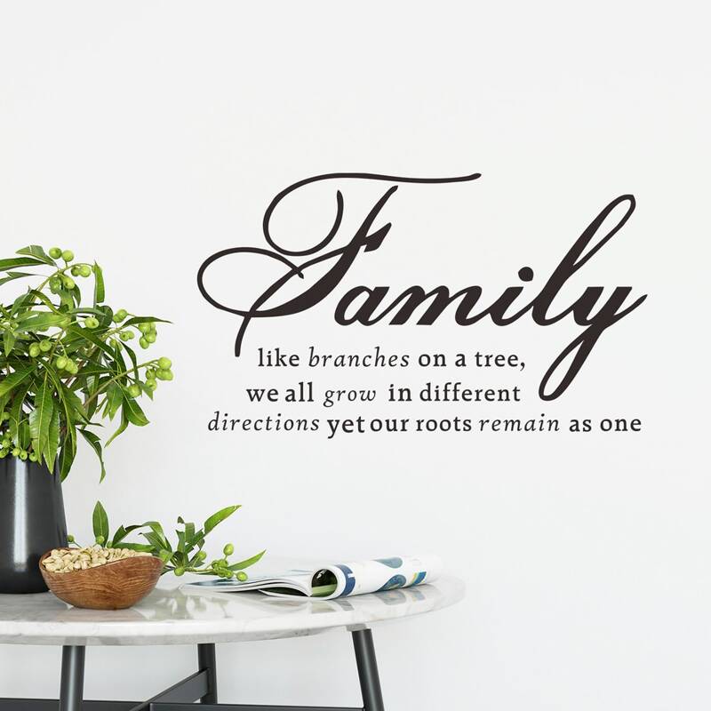 

Slogan Graphic Wall Sticker, Black