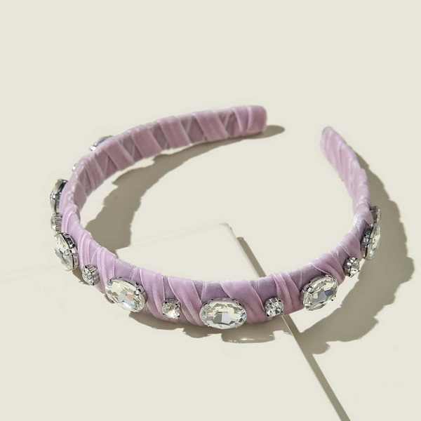 

Gemstone Decor Hair Hoop, Purple