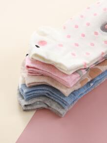 5pairs Cartoon Graphic Socks - Multicolor - View 3