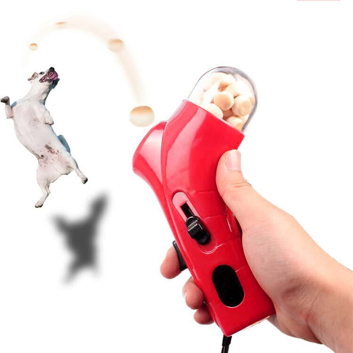 

1pc Dog Outdoor Interactive Food Launcher Toy, Red