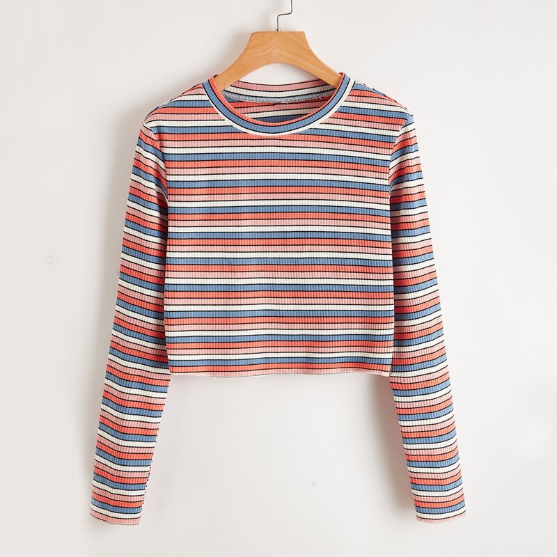 

Colorful Stripe Tee, Multicolor