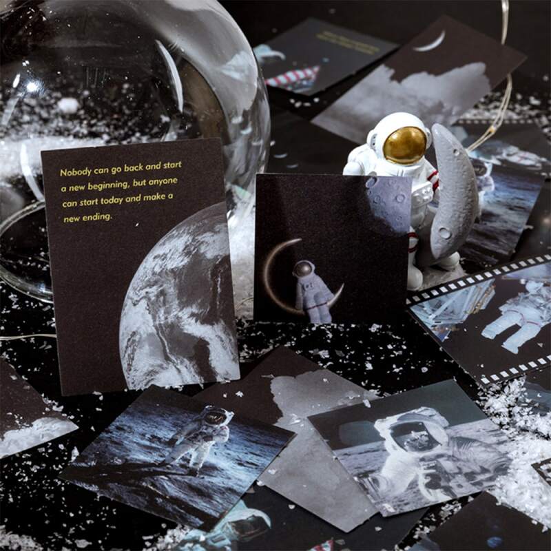 

40pcs Astronaut Print Sticker, Multicolor