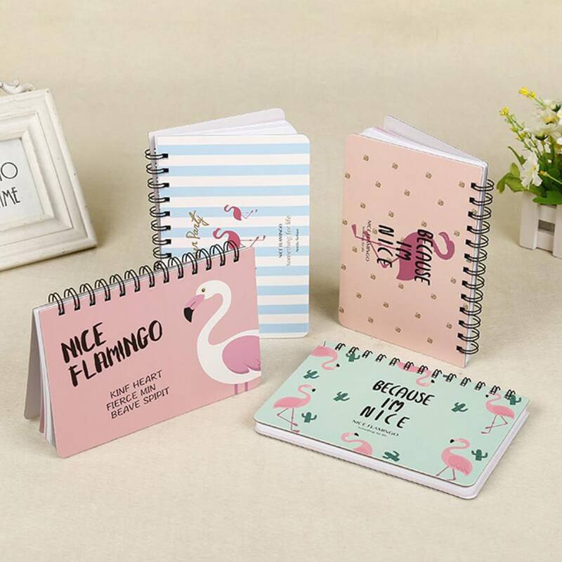 

1pc Random Flamingo Spiral Notebook, Multicolor