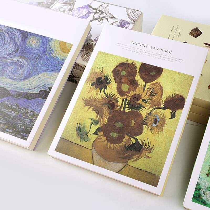 

1pc Random Oil Painting Sketchbook, Multicolor