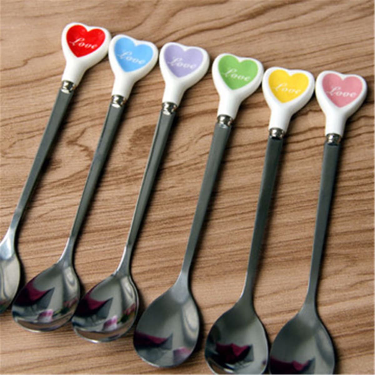 

1pc Random Heart Spoon, Multicolor