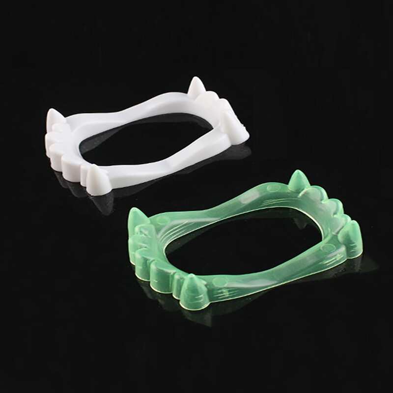 

2pcs Decorative False Teeth, Multicolor