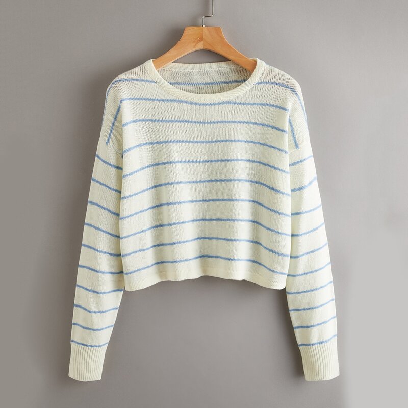 

Striped Knit Sweater, Multicolor