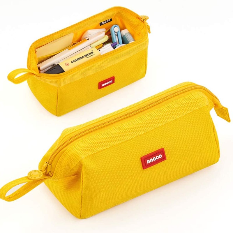 

1pc Large Pencil Bag, Yellow