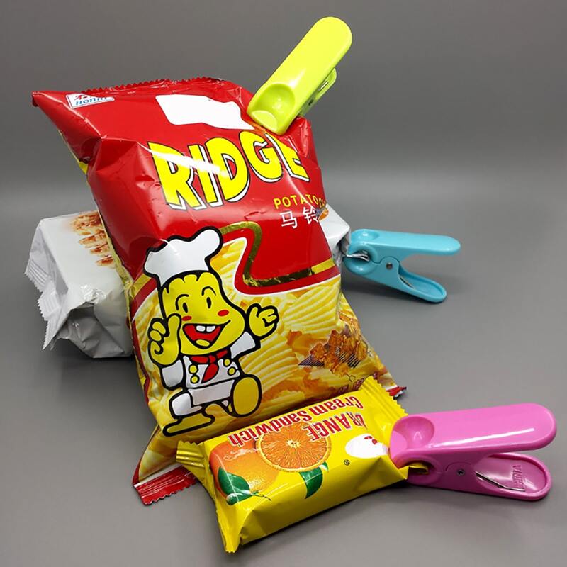 

3pcs Random Color Food Bag Sealing Clip, Multicolor