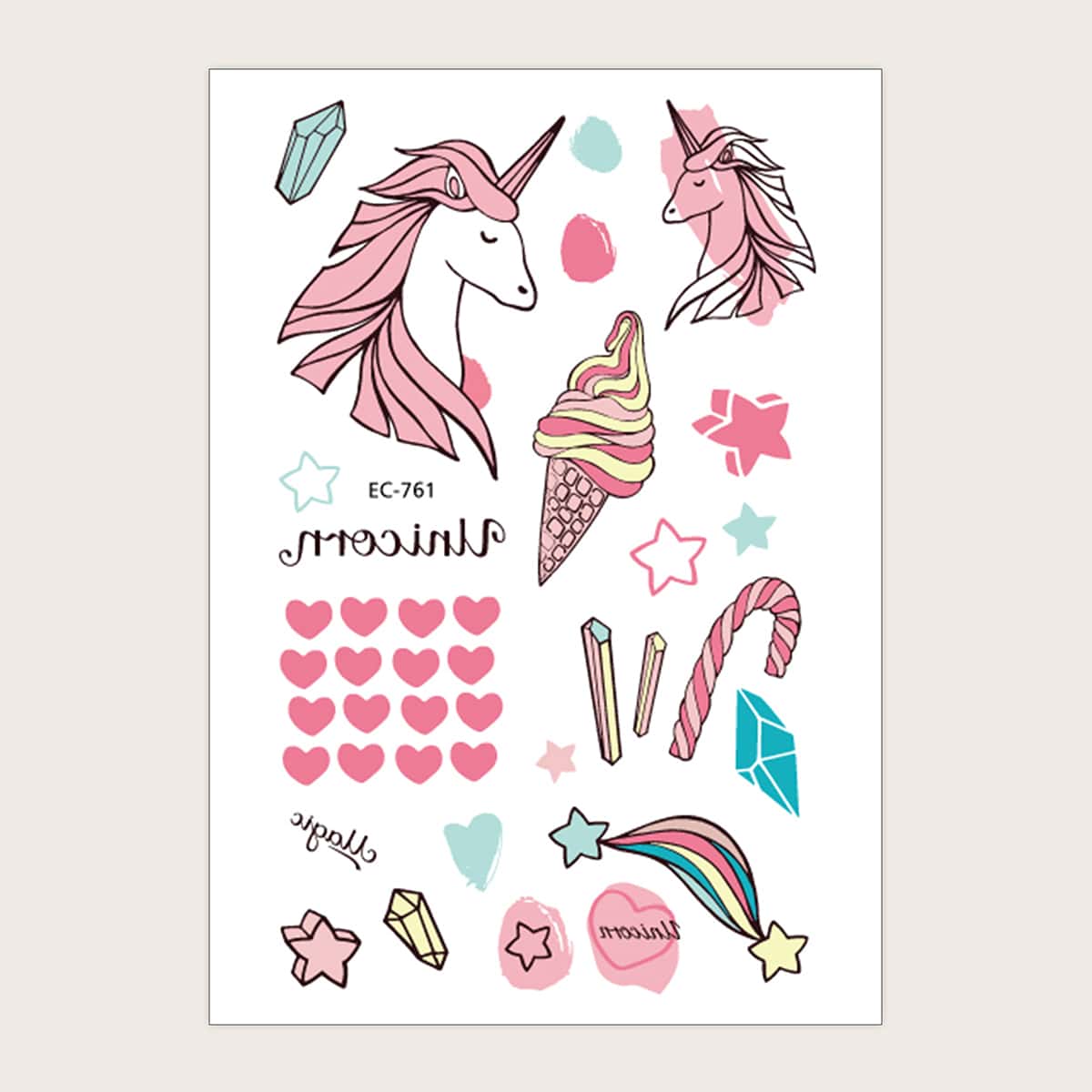 

1pc Christmas Cartoon Graphic Tattoo Sticker, Multicolor
