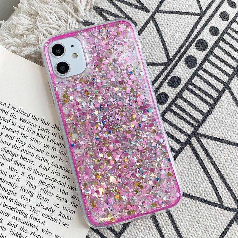 

Glitter Sequin iPhone Case, Pink