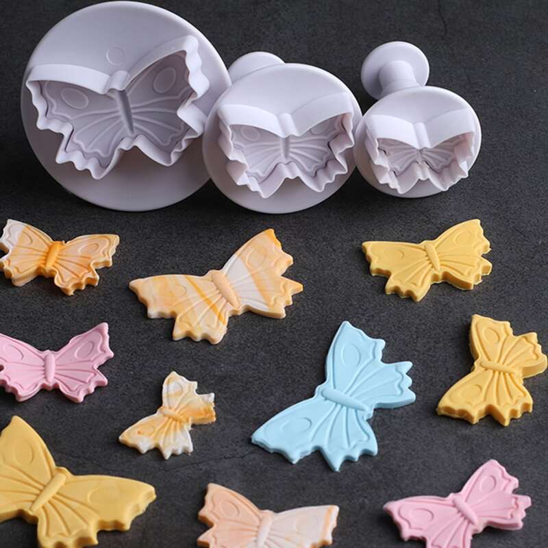 

3pcs Animal Pattern Biscuit Mold, White