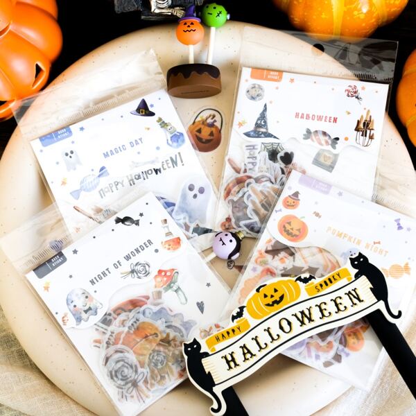 

40pcs Halloween Pattern Random Sticker, Multicolor