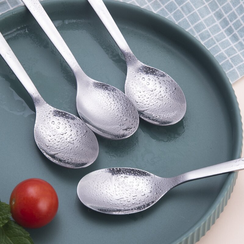 

4pcs Stainless Steel Spoon, Silver