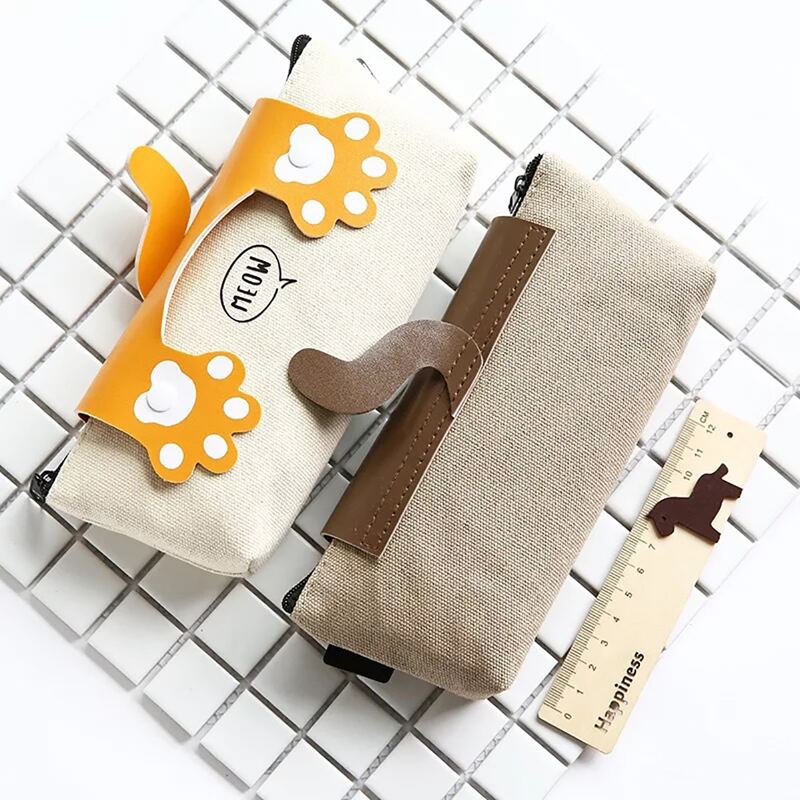 

1pc Cat Claw Design Random Pencil Bag, Multicolor