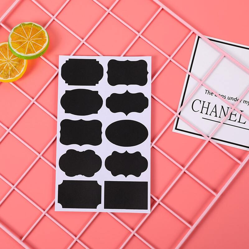 

5sheets DIY Label Sticker, Black