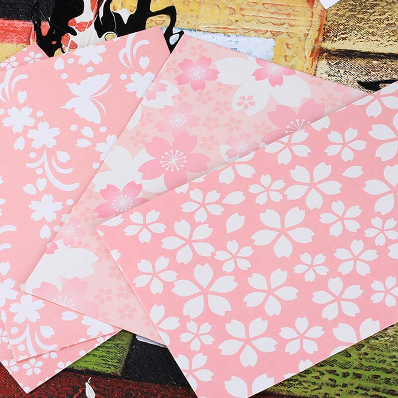 

4pcs Flower Print Random Envelope, Multicolor