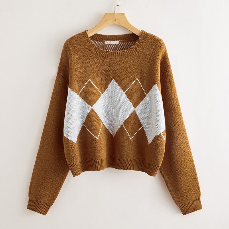 

Argyle Graphic Sweater, Multicolor