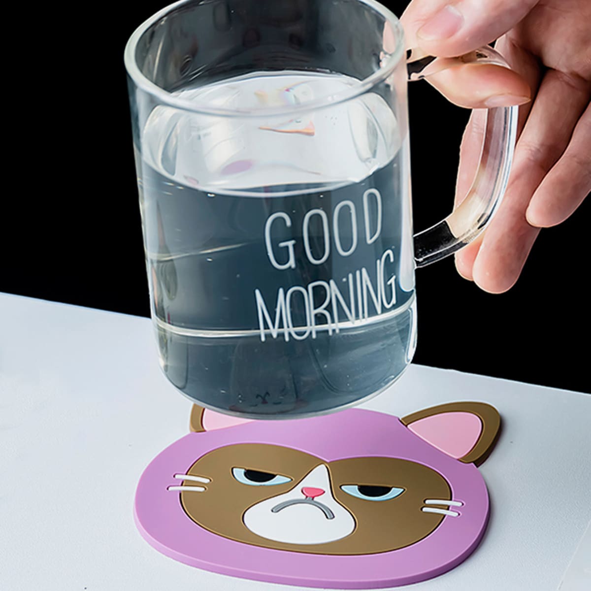 

1pc Cartoon Graphic Random Coaster, Multicolor