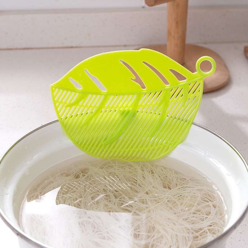 

1pc Leaf Shaped Plastic Filter Baffle, Green