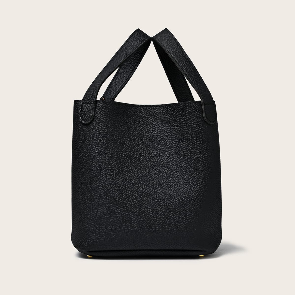 

Minimalist Plain Tote Bag, Black