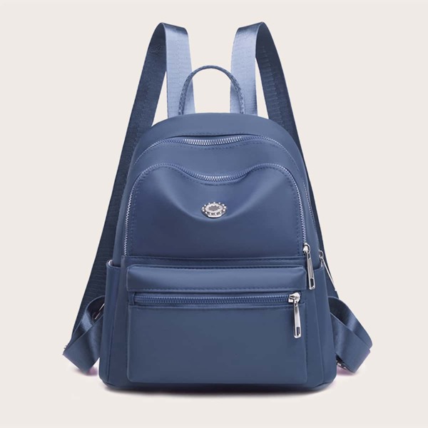 

Pocket Front Backpack, Blue