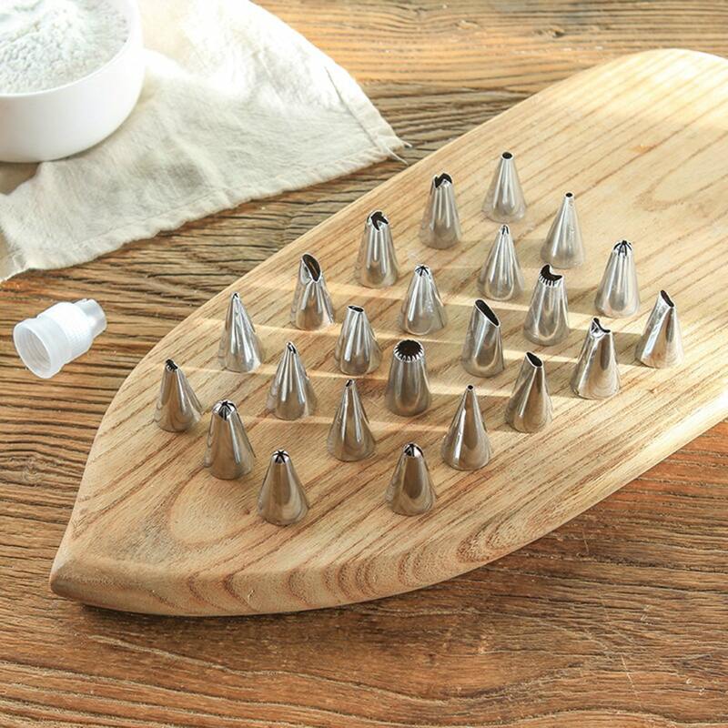 

24pcs Cake Decorating Nozzle Set, Silver
