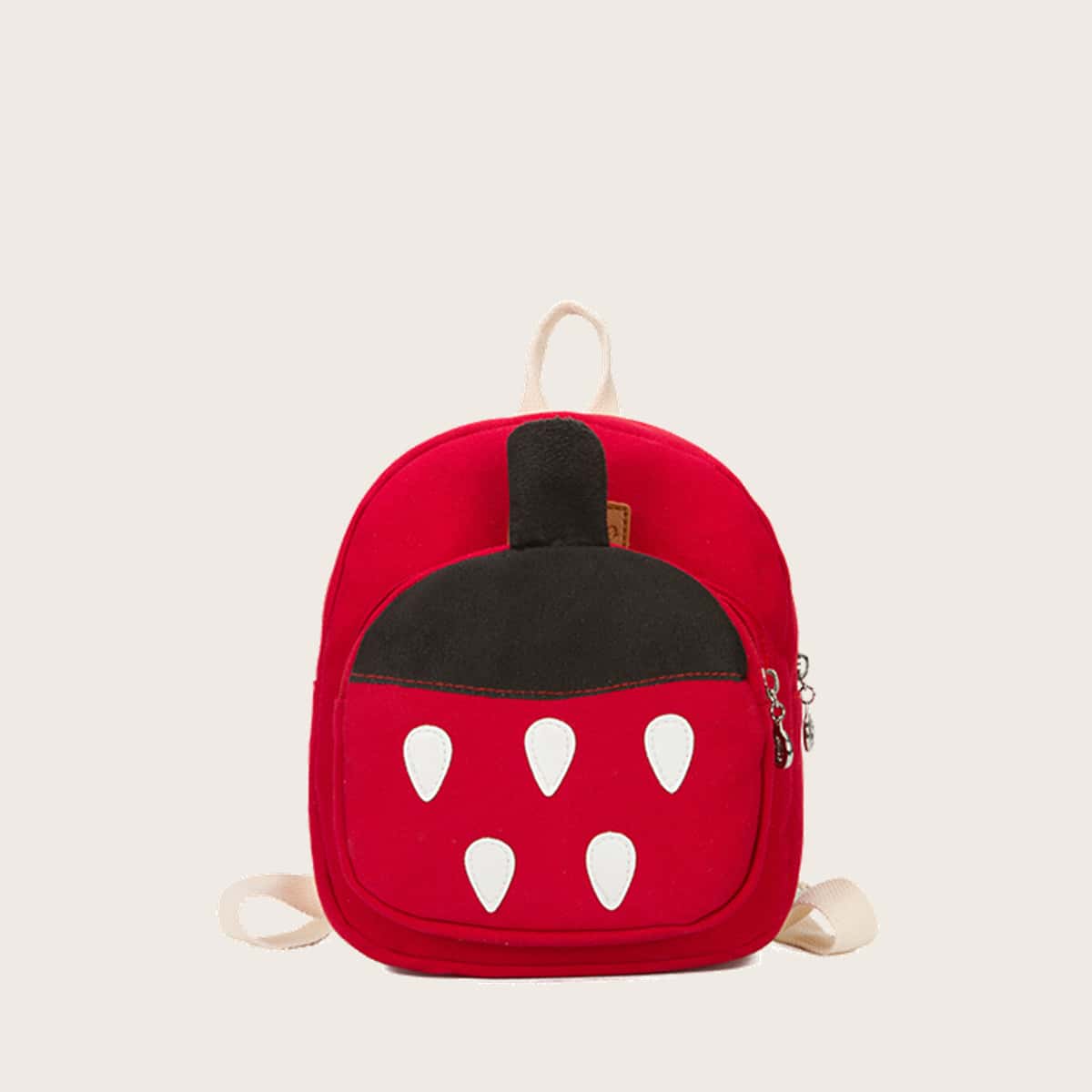 

Strawberry Shaped Pocket From Backpack, Red