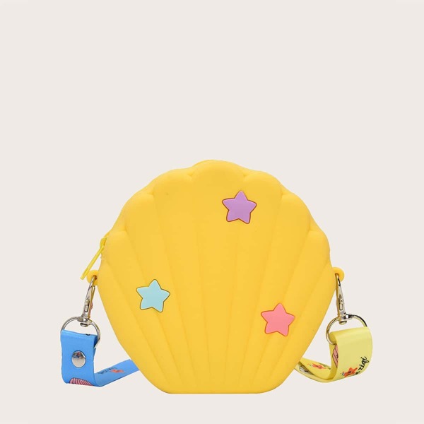 

Girls Shell Shaped Crossbody Bag, Yellow