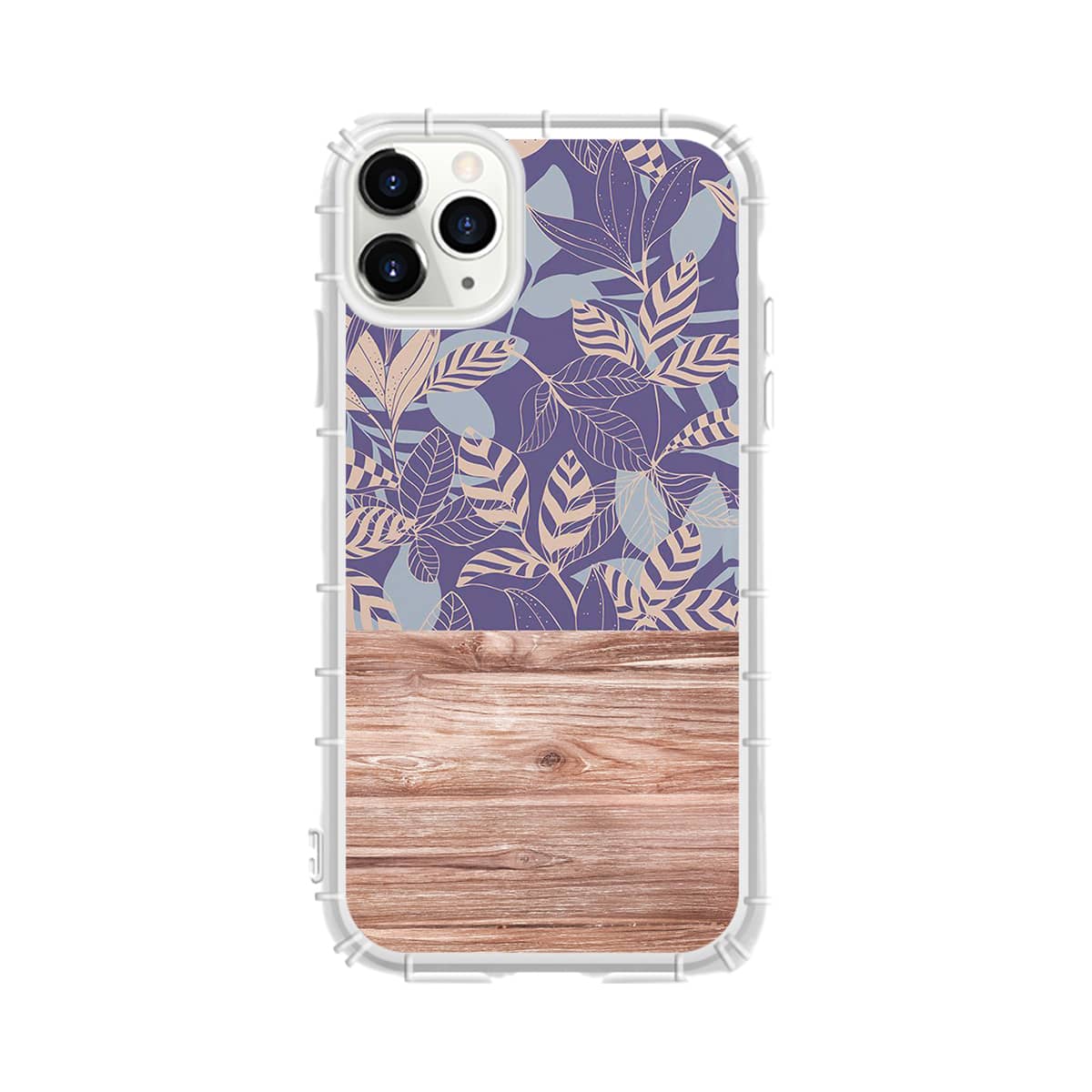 

1pc Leaf Print iPhone Case, Multicolor