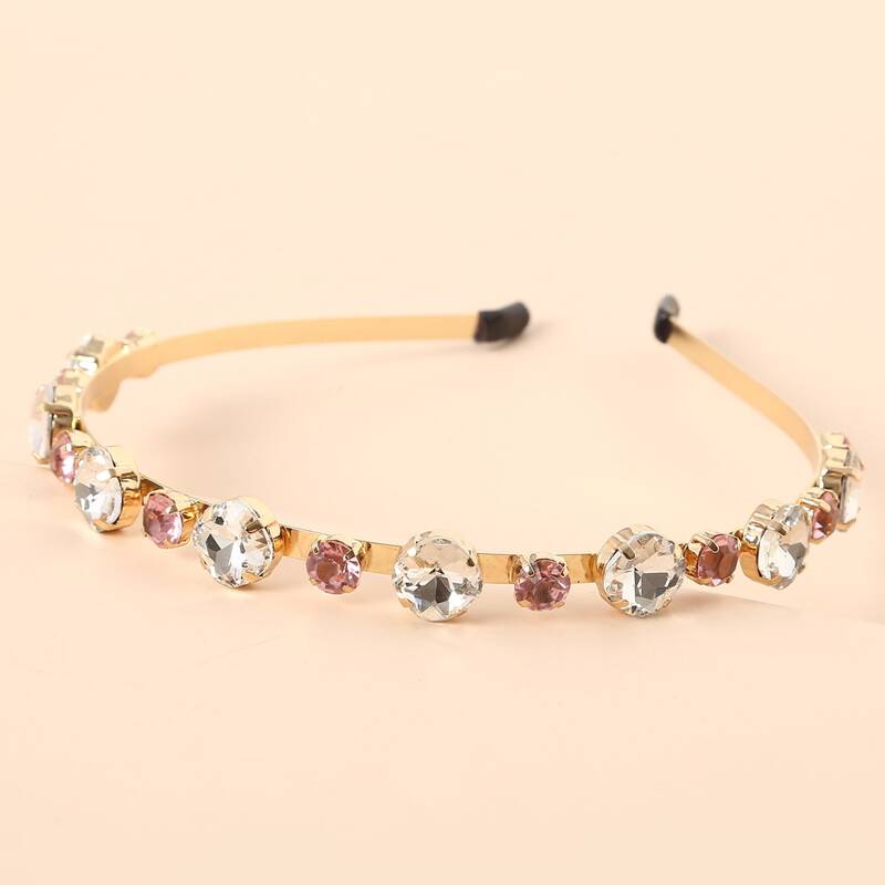 

Rhinestone Decor Hair Hoop, Pink