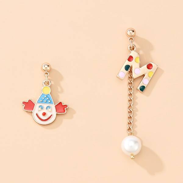

Christmas Faux Pearl Decor Drop Earrings, Multicolor