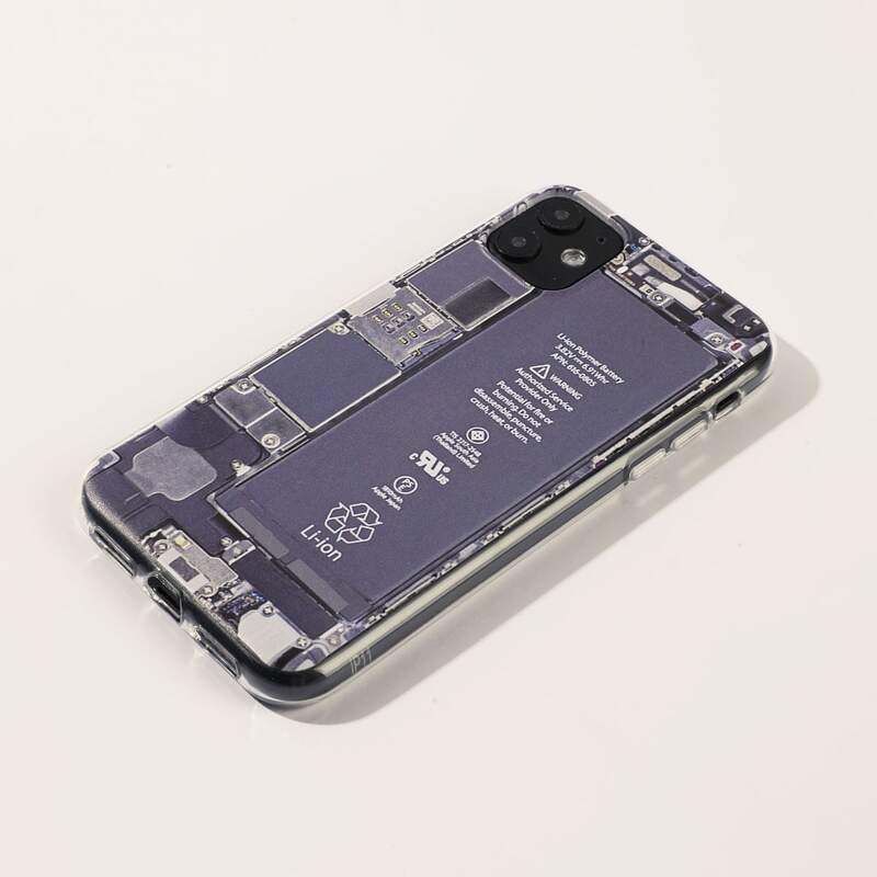 

Body Battery Pattern iPhone Case, Multicolor
