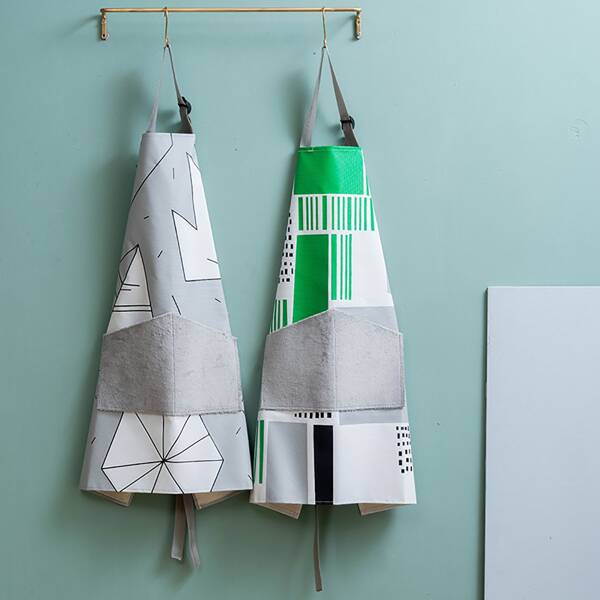 

1pc Geometric Pattern Random Apron, Multicolor