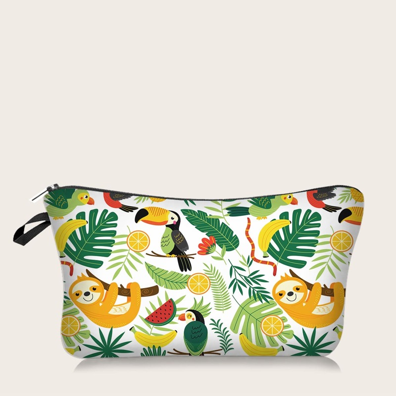 

1pc Cartoon Graphic Makeup Bag, Multicolor