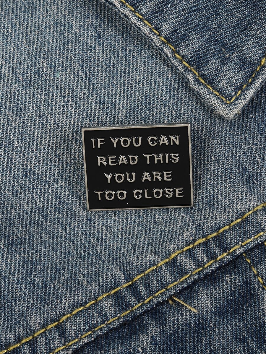 Letter Design Brooch