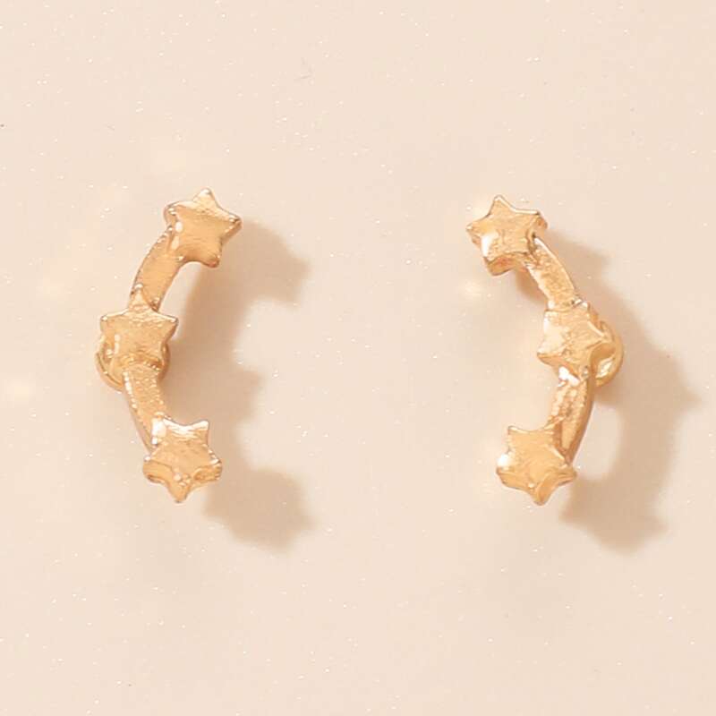 

Star Stud Earrings, Gold