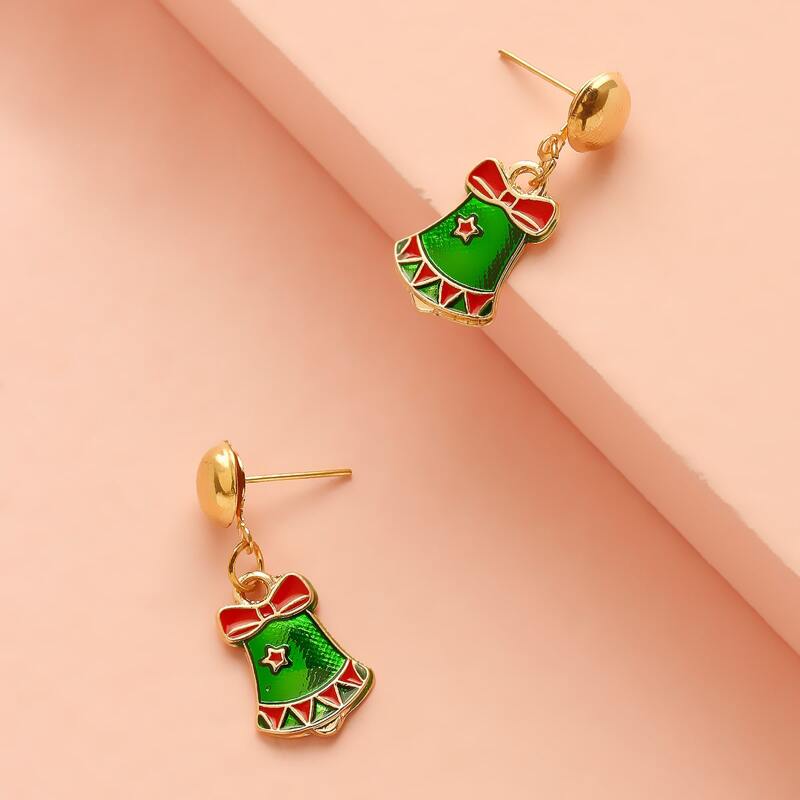 

Christmas Gift Drop Earrings, Multicolor