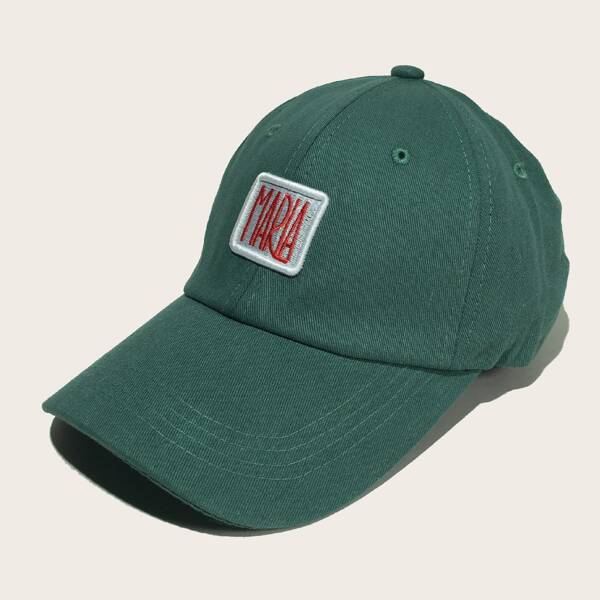 

Men Letter Embroidery Baseball Cap, Green