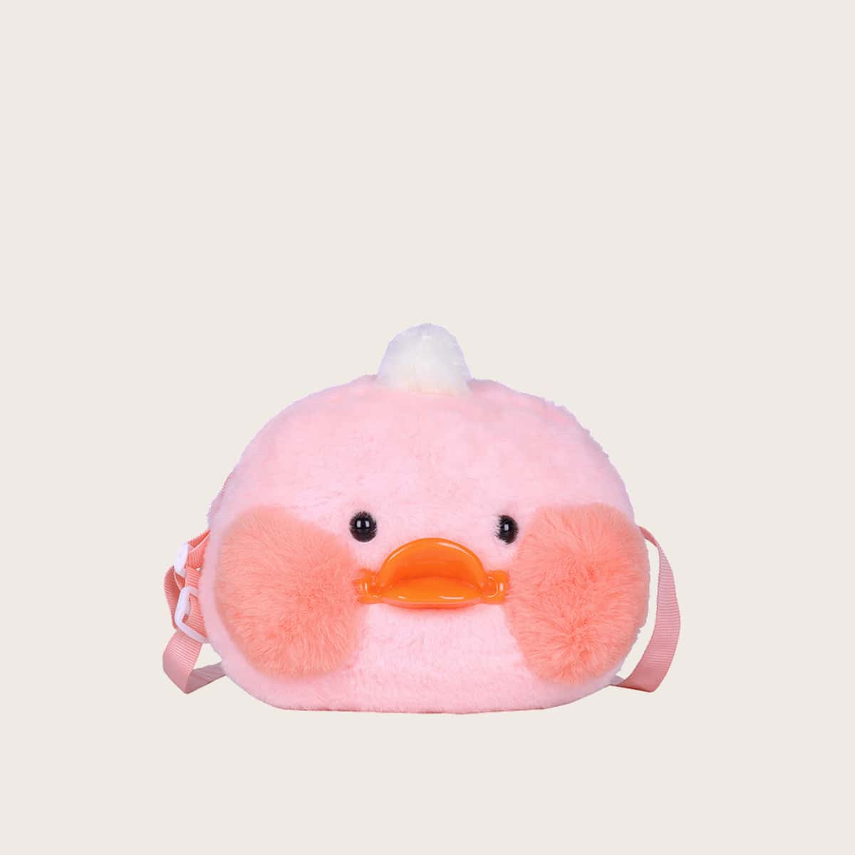 

Cartoon Fluffy Crossbody Bag, Baby pink