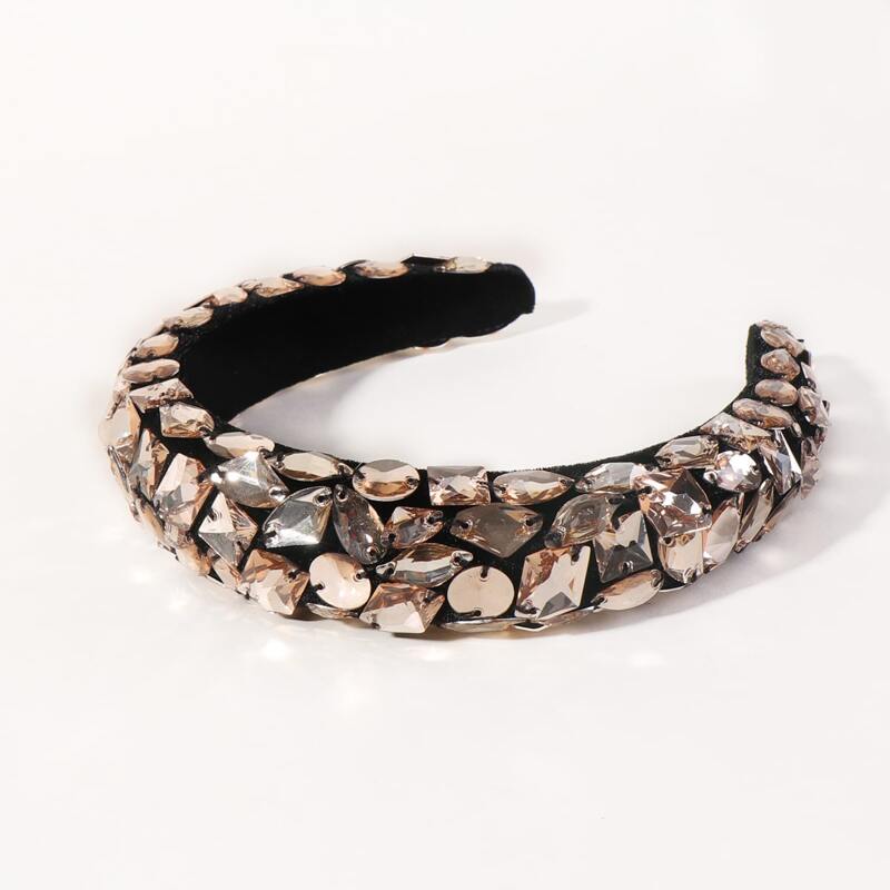 

Rhinestone & Sequin Decor Hair Hoop, Gold