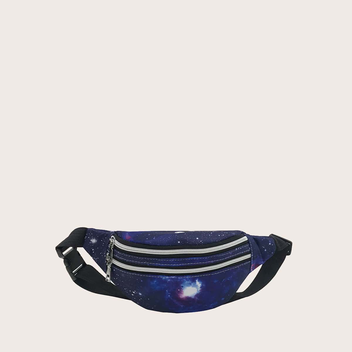 

Galaxy Pattern Fanny Pack, Purple