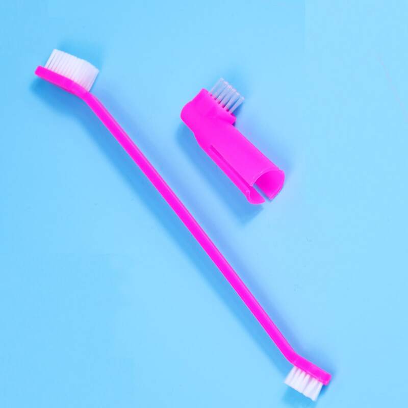 

2pcs Dog Minimalist Toothbrush, Pink