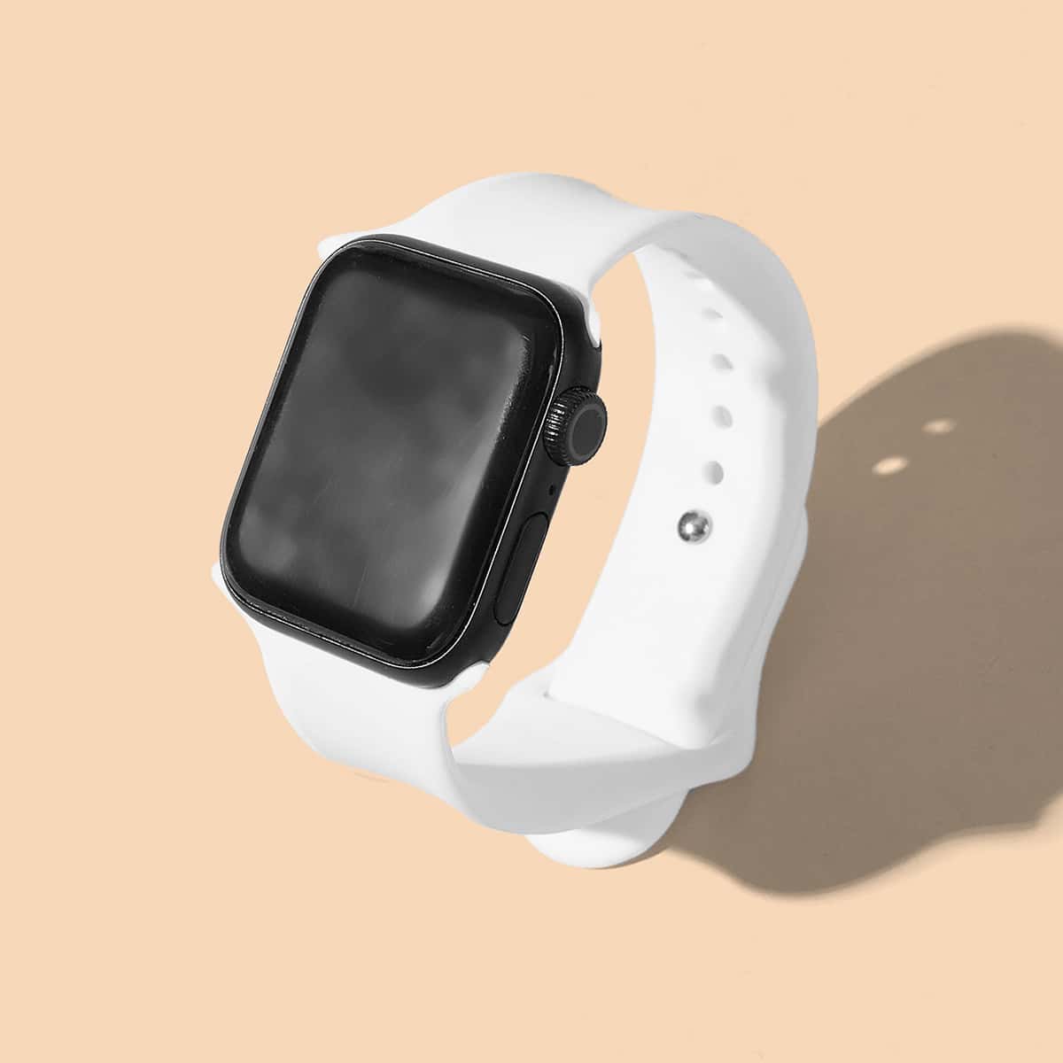

Silicone Apple Watch Strap, White