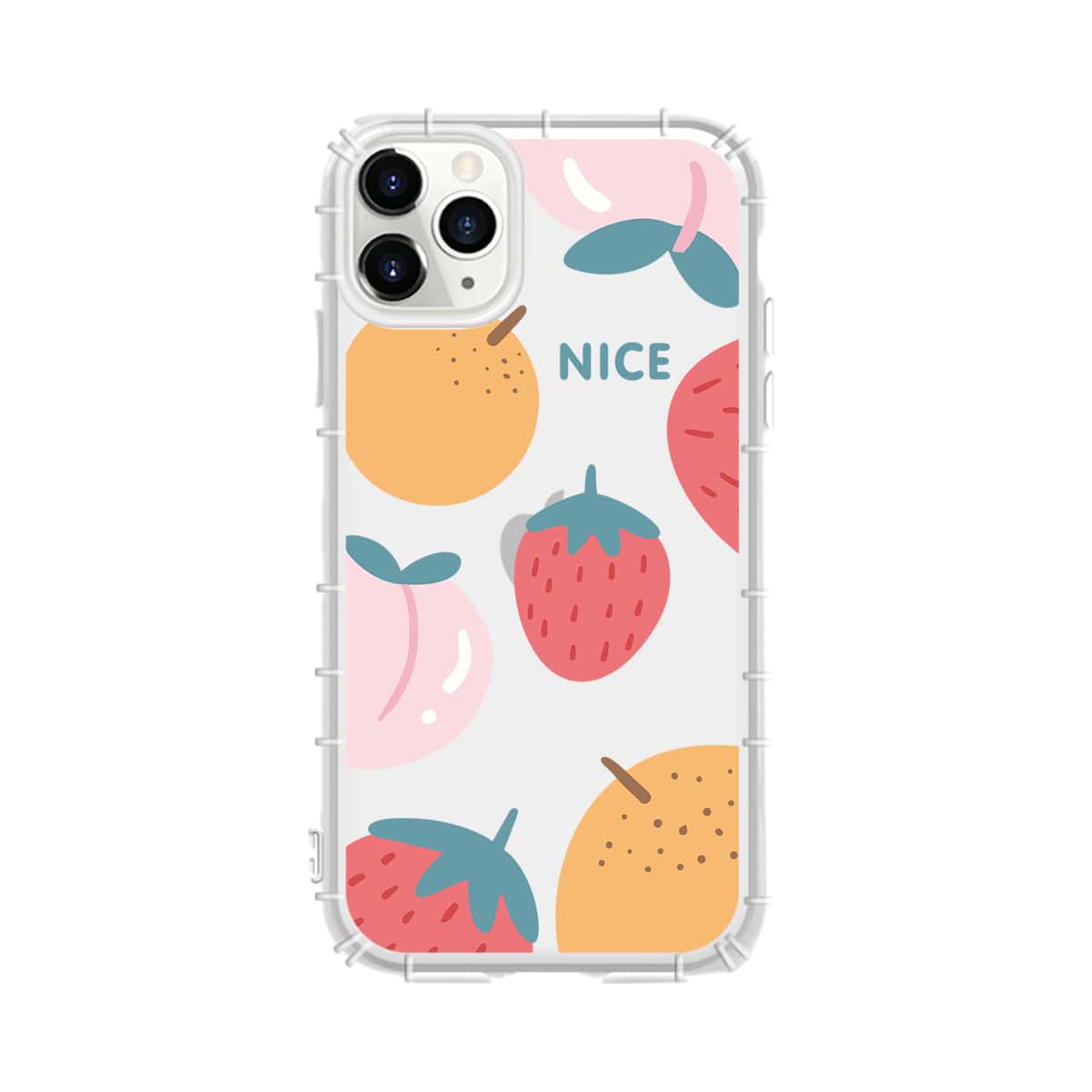 

1pc Fruit Print iPhone Case, Multicolor